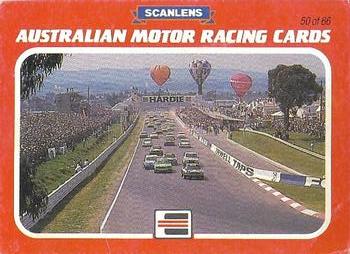 1986 Scanlens Australian Motor Racing #50 James Hardie 1000, 1985 Front