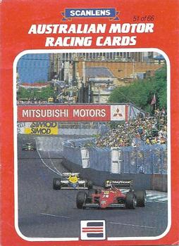1986 Scanlens Australian Motor Racing Cards #51 Stefan Johansson Front