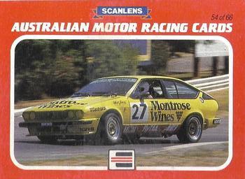 1986 Scanlens Australian Motor Racing Cards #54 Alan Jones Front