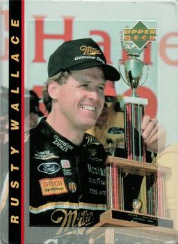 1995 Metallic Impressions Upper Deck Rusty Wallace 5 Card Set #2 Rusty Wallace Front