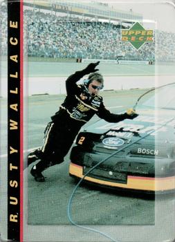 1995 Metallic Impressions Upper Deck Rusty Wallace 5 Card Set #4 Rusty Wallace Front