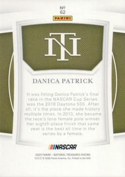 2020 Panini National Treasures #62 Danica Patrick Back