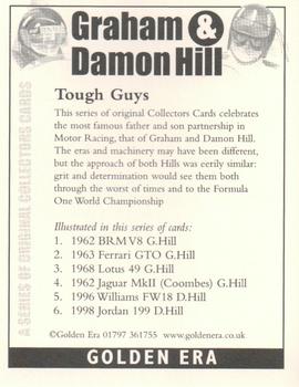 1999 Golden Era Graham & Damon Hill #NNO Cover Card Back