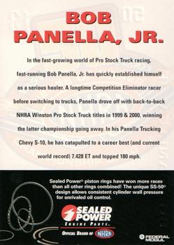 2001 Sealed Power NHRA 50 Years Of Power #13 Bob Panella Jr. Back