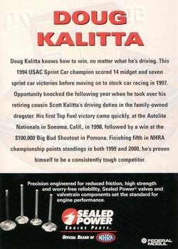 2001 Sealed Power NHRA 50 Years Of Power #29 Doug Kalitta Back