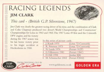 2004 Golden Era Racing Legends #NNO Racing Legends Back