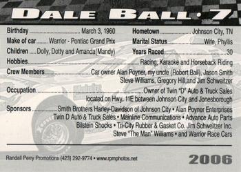 2006 Volunteer Speedway #NNO Dale Ball Back
