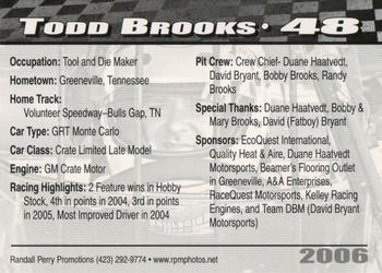 2006 Volunteer Speedway #NNO Todd Brooks Back