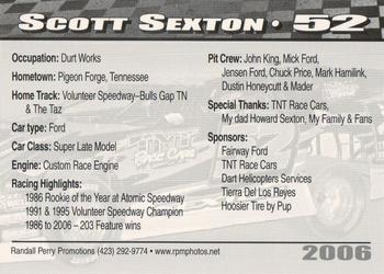 2006 Volunteer Speedway #NNO Scott Sexton Back