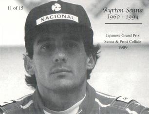2005 Sporting Profiles Ayrton Senna #11 Ayrton Senna Back