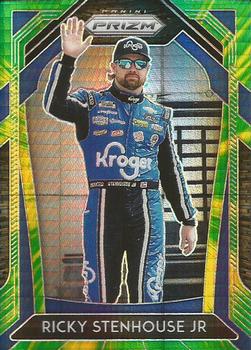 2020 Panini Prizm - Green and Yellow Hyper Prizm #9 Ricky Stenhouse Jr. Front