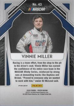 2020 Panini Prizm - Green and Yellow Hyper Prizm #43 Vinnie Miller Back
