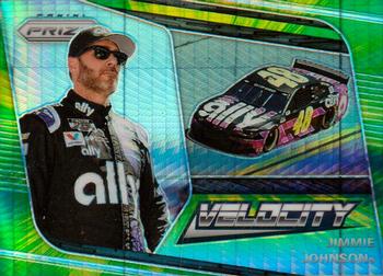 2020 Panini Prizm - Green and Yellow Hyper Prizm #79 Jimmie Johnson Front