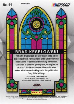 2020 Panini Prizm - Red Prizm #64 Brad Keselowski Back