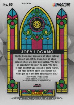 2020 Panini Prizm - Red Prizm #65 Joey Logano Back
