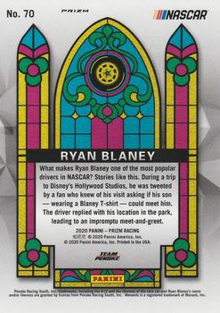 2020 Panini Prizm - Red Prizm #70 Ryan Blaney Back