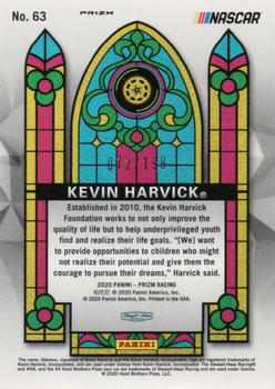 2020 Panini Prizm - Silver Mosaic #63 Kevin Harvick Back