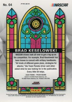 2020 Panini Prizm - Silver Mosaic #64 Brad Keselowski Back