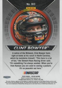 2020 Panini Prizm - Dialed In #DI3 Clint Bowyer Back