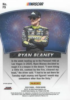 2020 Panini Prizm - Fireworks Prizm #F9 Ryan Blaney Back