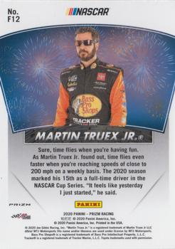 2020 Panini Prizm - Fireworks Prizm #F12 Martin Truex Jr. Back