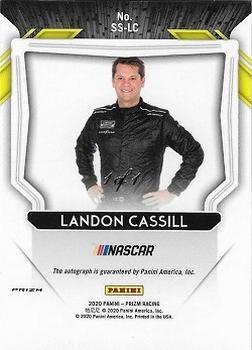 2020 Panini Prizm - Scripted Signatures Gold Vinyl #SS-LC Landon Cassill Back
