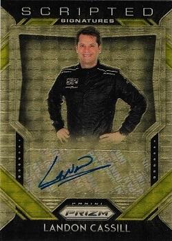2020 Panini Prizm - Scripted Signatures Gold Vinyl #SS-LC Landon Cassill Front