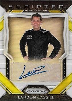 2020 Panini Prizm - Scripted Signatures White Prizm #SS-LC Landon Cassill Front