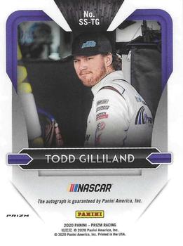 2020 Panini Prizm - Signing Sessions Green Scope #SS-TG Todd Gilliland Back
