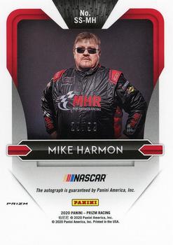 2020 Panini Prizm - Signing Sessions Silver Mosaic #SS-MH Mike Harmon Back