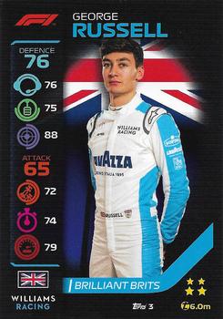 2020 Topps Turbo Attax Formula 1 #3 George Russell Front
