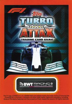 2020 Topps Turbo Attax Formula 1 #6 Lance Stroll Back