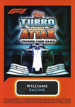 2020 Topps Turbo Attax Formula 1 #69 George Russell / Nicholas Latifi Back
