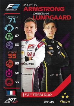 2020 Topps Turbo Attax Formula 1 #110 Marcus Armstrong / Christian Lundgaard Front