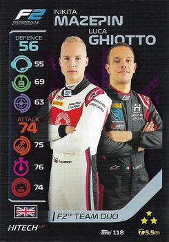 2020 Topps Turbo Attax Formula 1 #118 Nikita Mazepin / Luca Ghiotto Front