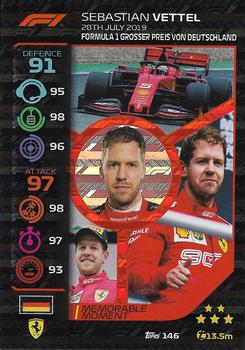 2020 Topps Turbo Attax Formula 1 #146 Sebastian Vettel Front