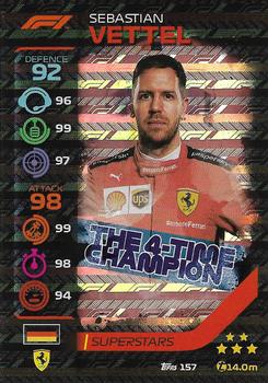 2020 Topps Turbo Attax Formula 1 #157 Sebastian Vettel Front