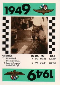 1991 Indy 500 75th Running Race Game #NNO Bill Holland Front