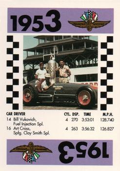 1991 Indy 500 75th Running Race Game #NNO Bill Vukovich Front