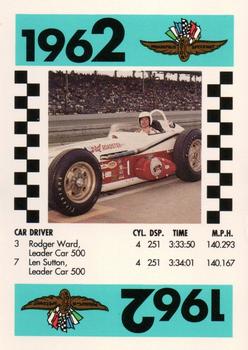 1991 Indy 500 75th Running Race Game #NNO Rodger Ward Front