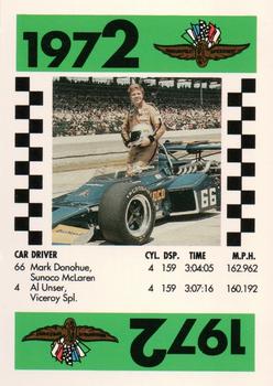 1991 Indy 500 75th Running Race Game #NNO Mark Donohue Front