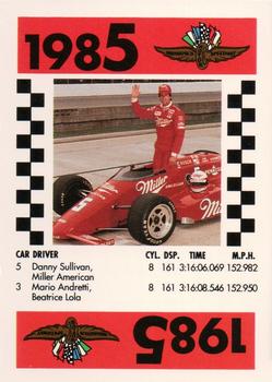 1991 Indy 500 75th Running Race Game #NNO Danny Sullivan Front