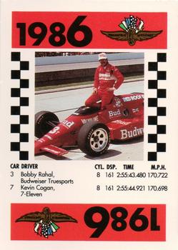 1991 Indy 500 75th Running Race Game #NNO Bobby Rahal Front