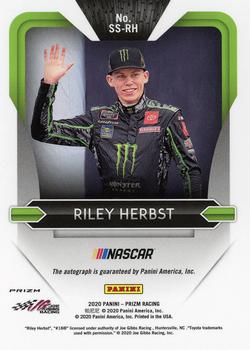 2020 Panini Prizm - Signing Sessions Prizm #SS-RH Riley Herbst Back