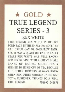 1992 Hilton G. Hill Gold True Legend Series 3 #NNO Rex White Back