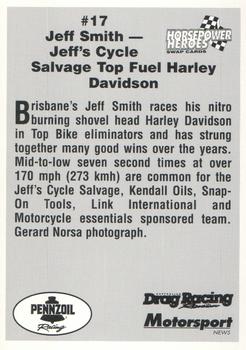 1994 Horsepower Heroes #17 Jeff Smith Back