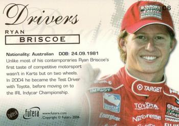 2006 Futera Grand Prix #06 Ryan Briscoe Back