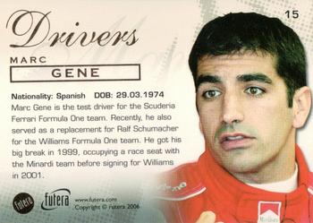 2006 Futera Grand Prix #15 Marc Gene Back