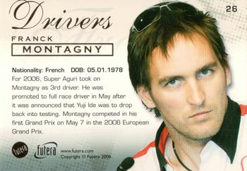 2006 Futera Grand Prix #26 Franck Montagny Back