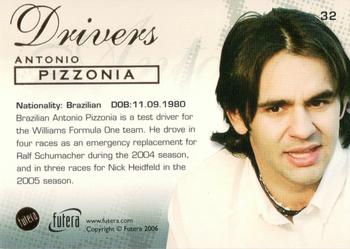 2006 Futera Grand Prix #32 Antonio Pizzonia Back